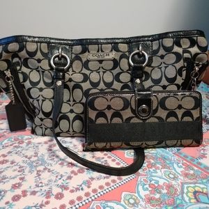 coach bag and wallet